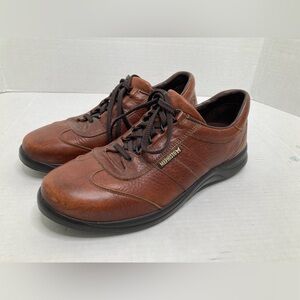 Mephisto Air Jet Runoff Mens Brown Leather Comfort Oxford Shoes Sneakers Size 10